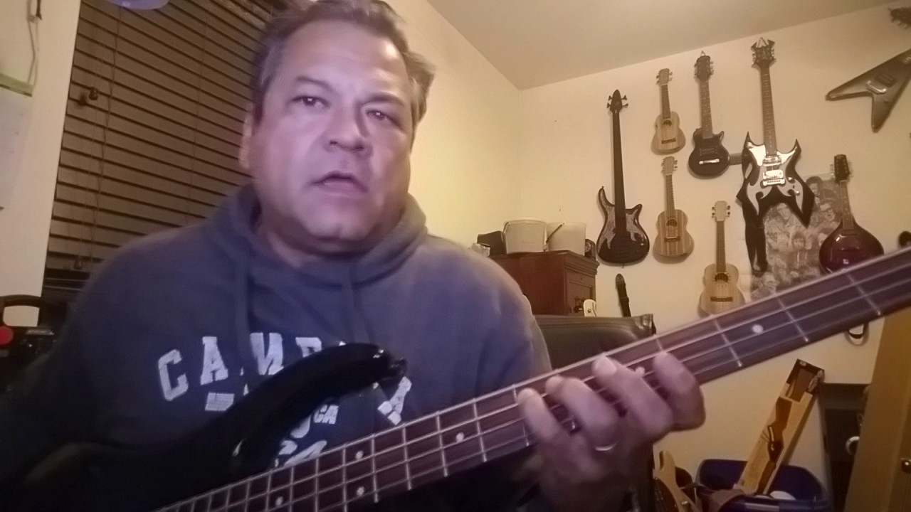 On the Dark side, Eddie and the Cruisers Bass lesson / cover easy
