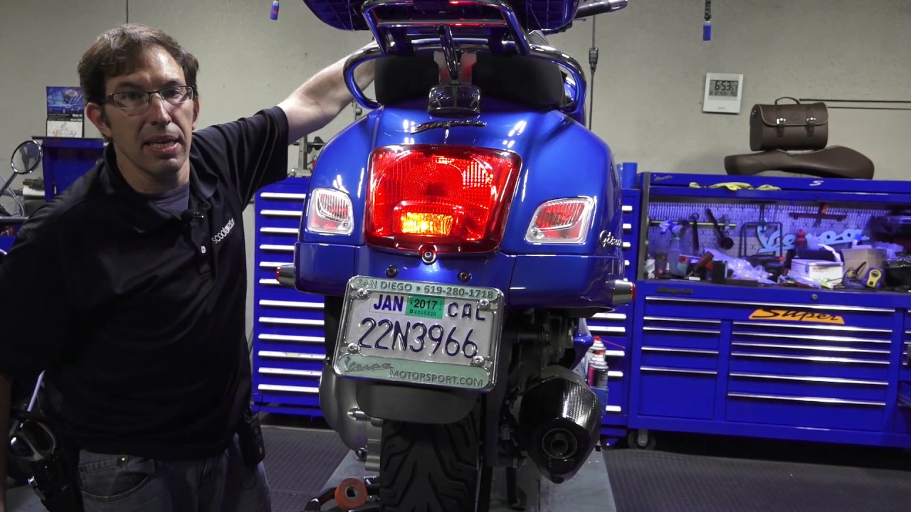 Vespa GTS LED Tail Light Upgrade & Brake Light Modulator