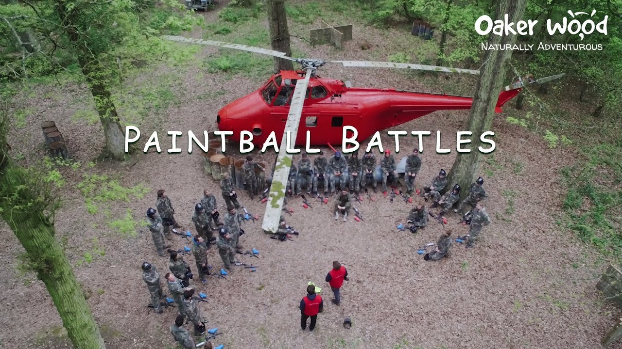 Paintballing at Oaker Wood