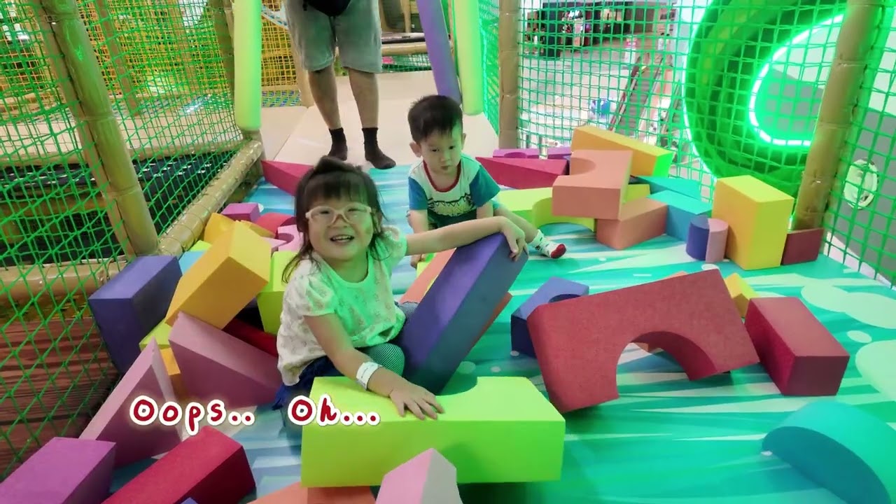 四个孩子一起放电！真实体验｜不同年龄、一样快乐 ｜ Sunway Velocity Jungle Gym 室内游乐场亲子日常