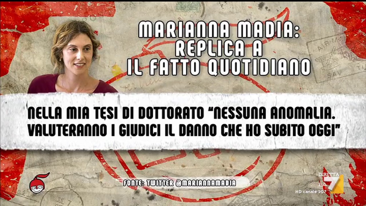 Travaglio: la Madia ha copiato interi blocchi della sua tesi di dottorato, è imbarazzante