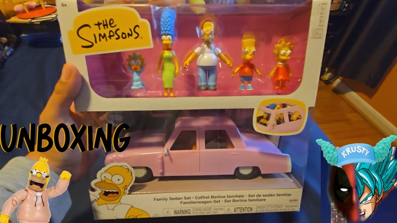 The Simpsons Family Sedan Set Unboxing