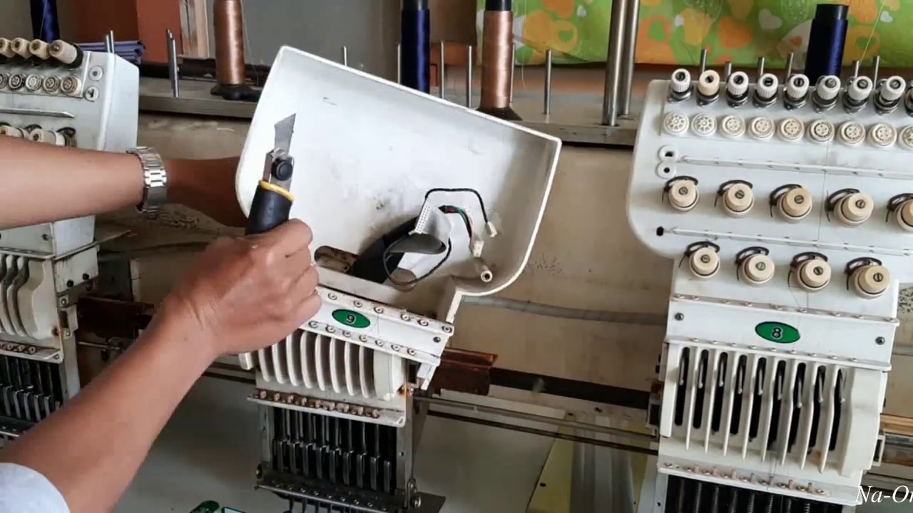 One head embroidery machine repair
