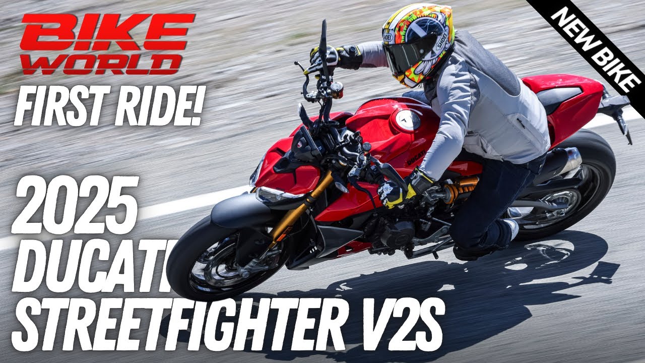 2025 DUCATI STREETFIGHTER V2S | LAUNCH FIRST ROAD RIDE