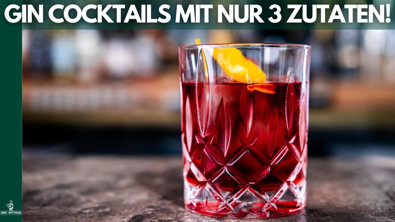 GIN COCKTAILS mit nur 3 Zutaten! 😳