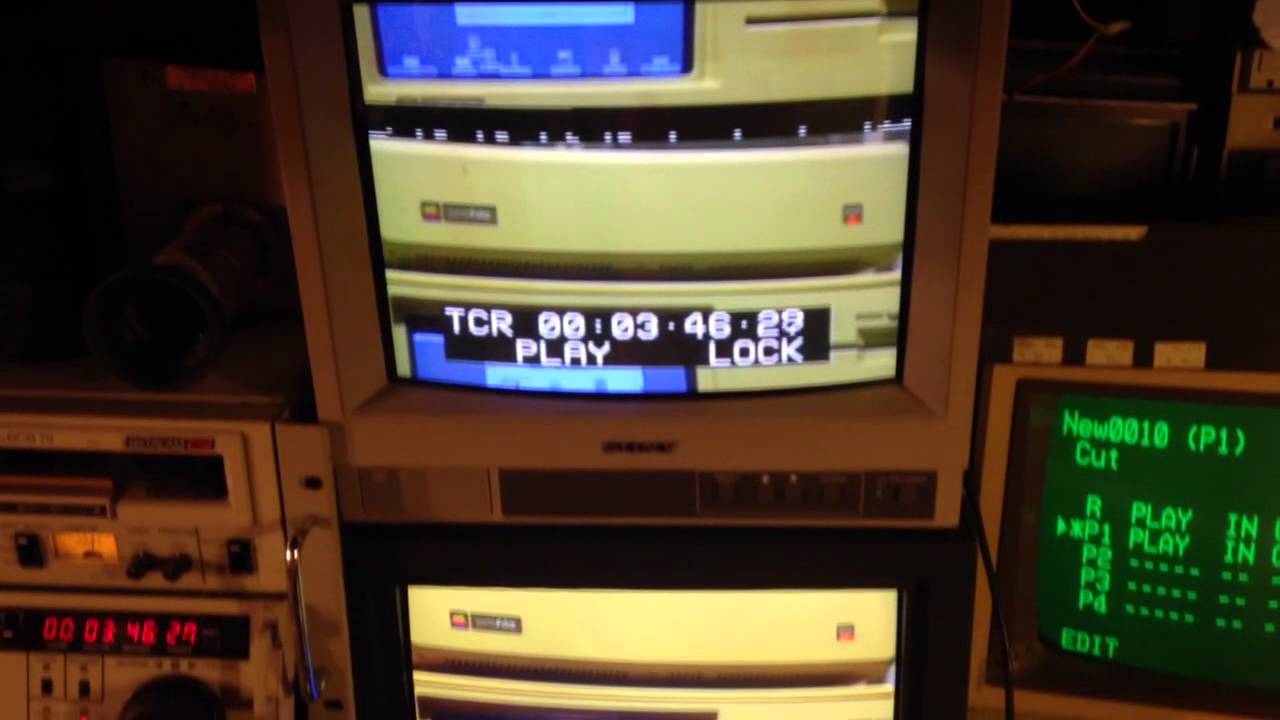 A linear editing example using Betacam SP