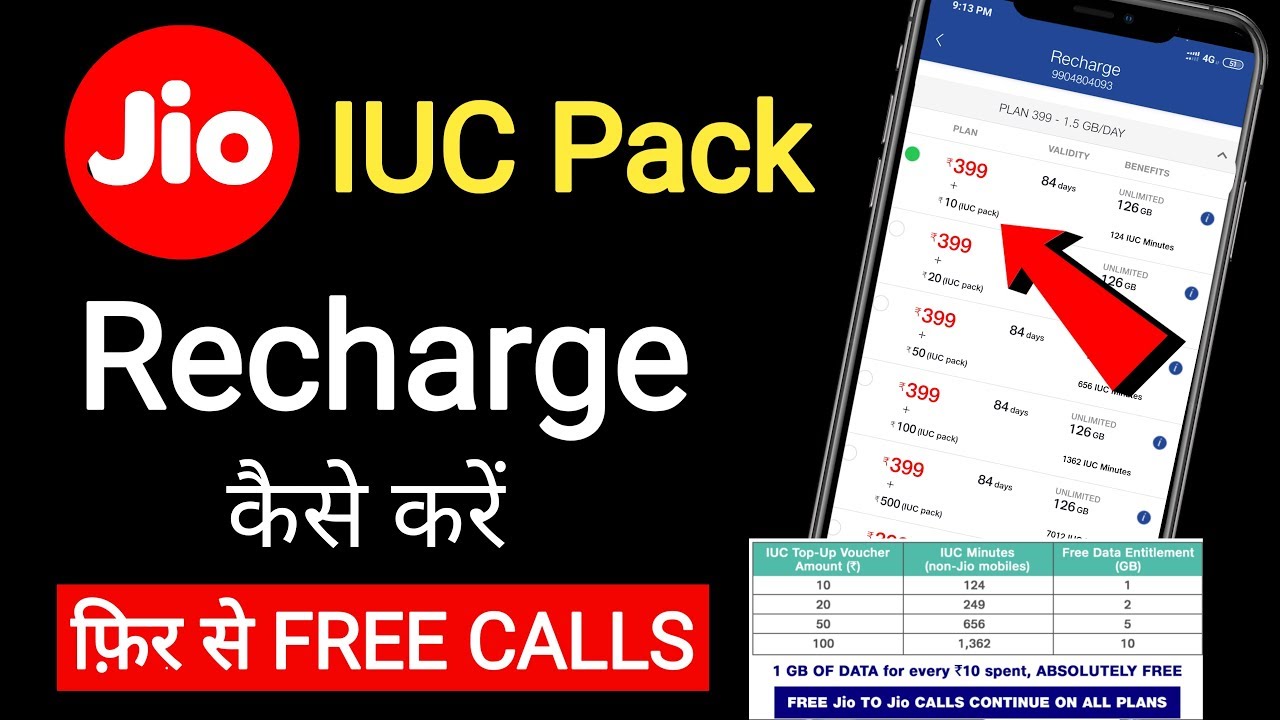 Jio IUC Pack Recharge | How To Recharge Jio IUC Pack | Phir Se Jio Free