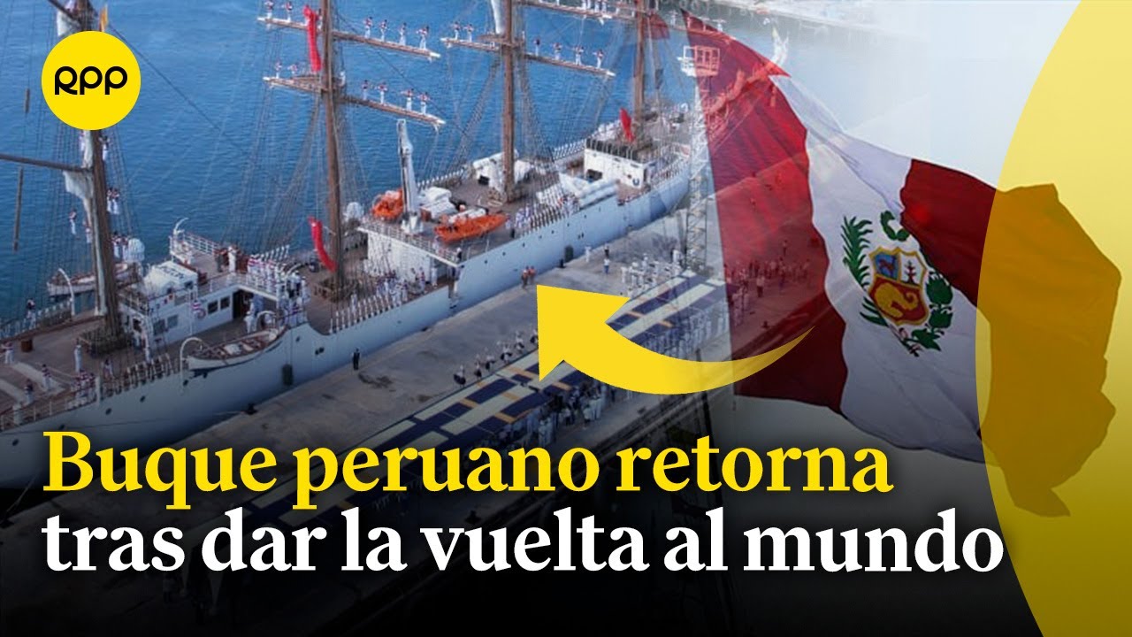 Buque a vela B.A.P Unión navega en mar peruano tras realizar recorrido por el mundo