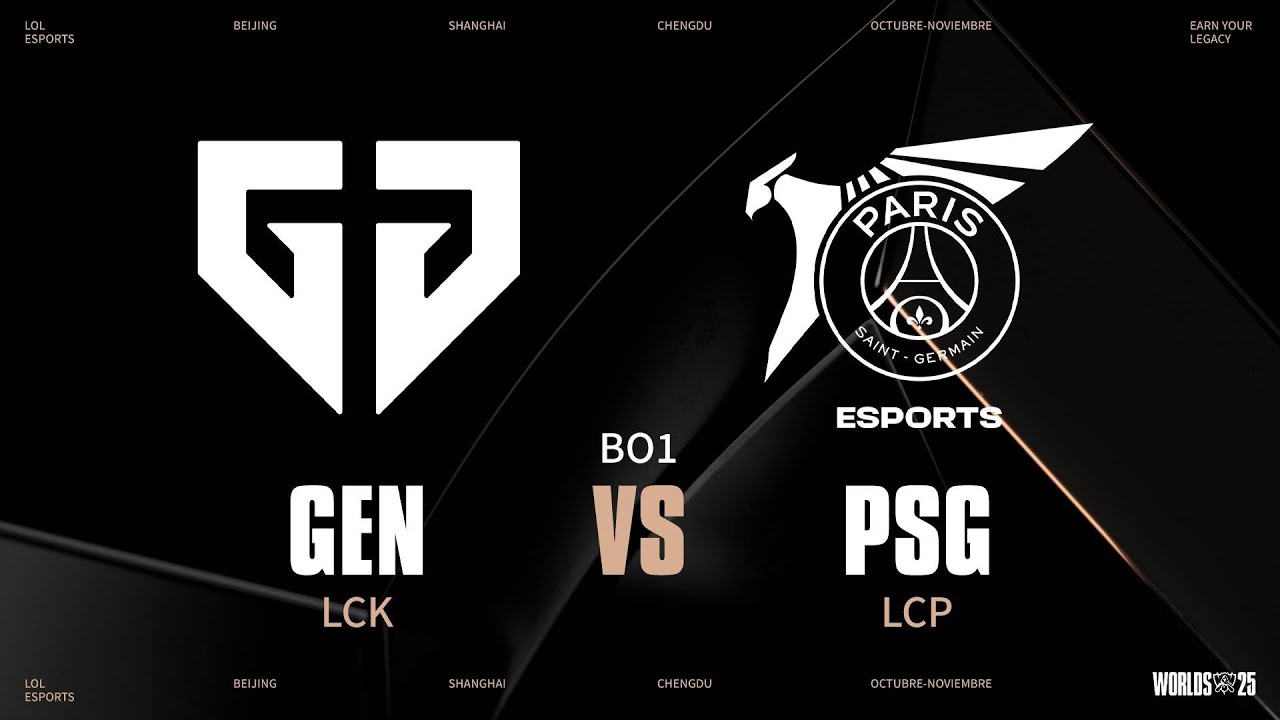 GEN VS PSG - SUIZO - DÍA 1 - WORLDS - 2025 - LEAGUE OF LEGENDS