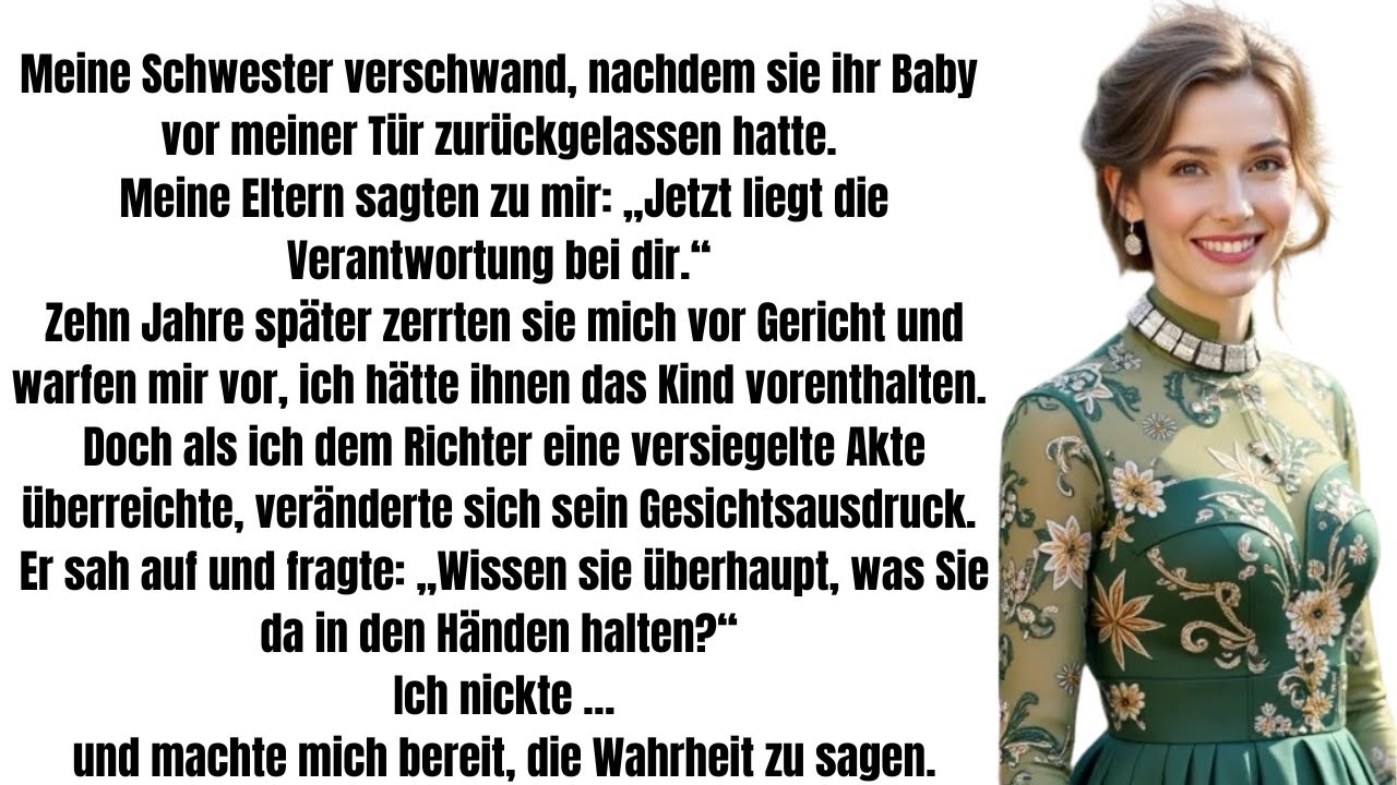 Meine Schwester ließ ihr Baby vor meiner Tür und verschwand.Meine Eltern sagten „Es ist jetzt deins“