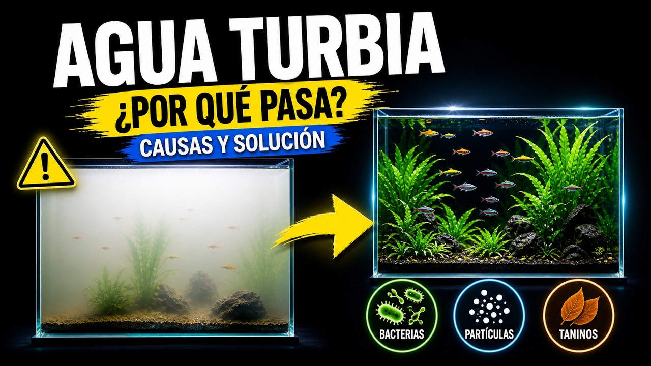 🐠 AGUA BLANCA, TURBIA O AMARILLA EN TU ACUARIO | CAUSAS, SOLUCIONES Y PREVENCIÓN 🐠