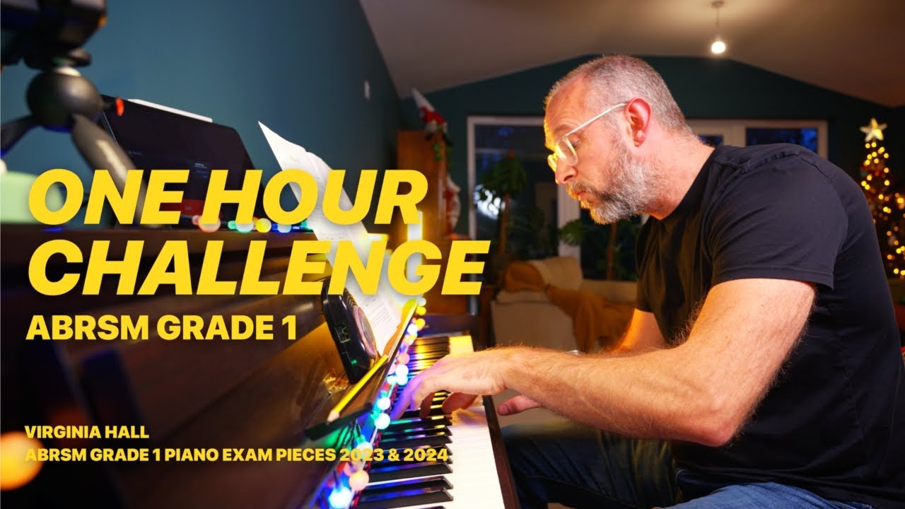 One hour challenge - Virginia Hall - ABRSM Grade 1 - Piano Progress Day 1086