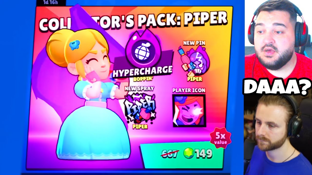 Am CUMPARAT cel mai BUN HyperCharge pe PIPER din Brawl Stars!
