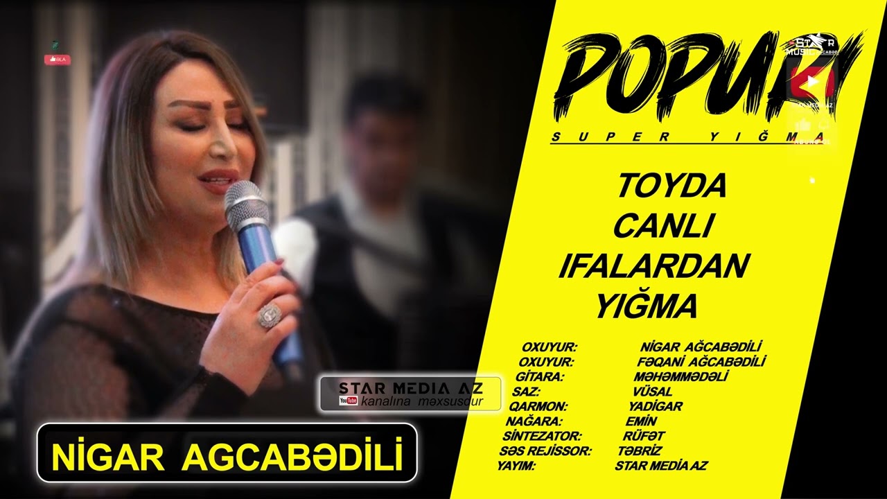 yeni Toyda yığma ＂POPURİ＂ oxuyur Nigar Ağcabədili və Fəqani Ağcabədili ⧸ popuri nigar agcabedi
