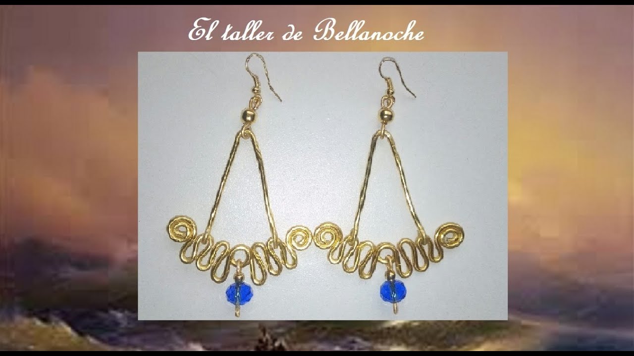 PENDIENTES DE ROMANA DE OLAS. Cámara rápida.