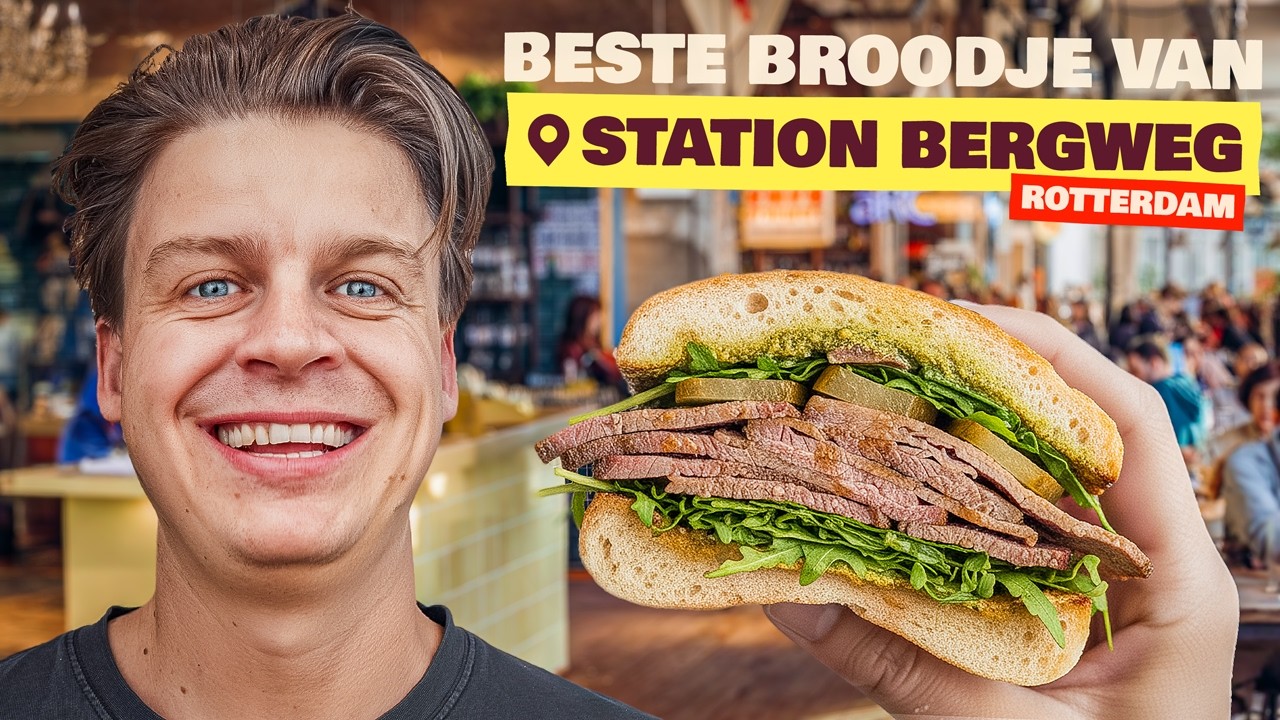 GEWELDIGE BROODJES In ROTTERDAM Op Station Bergweg! 🥪 #74