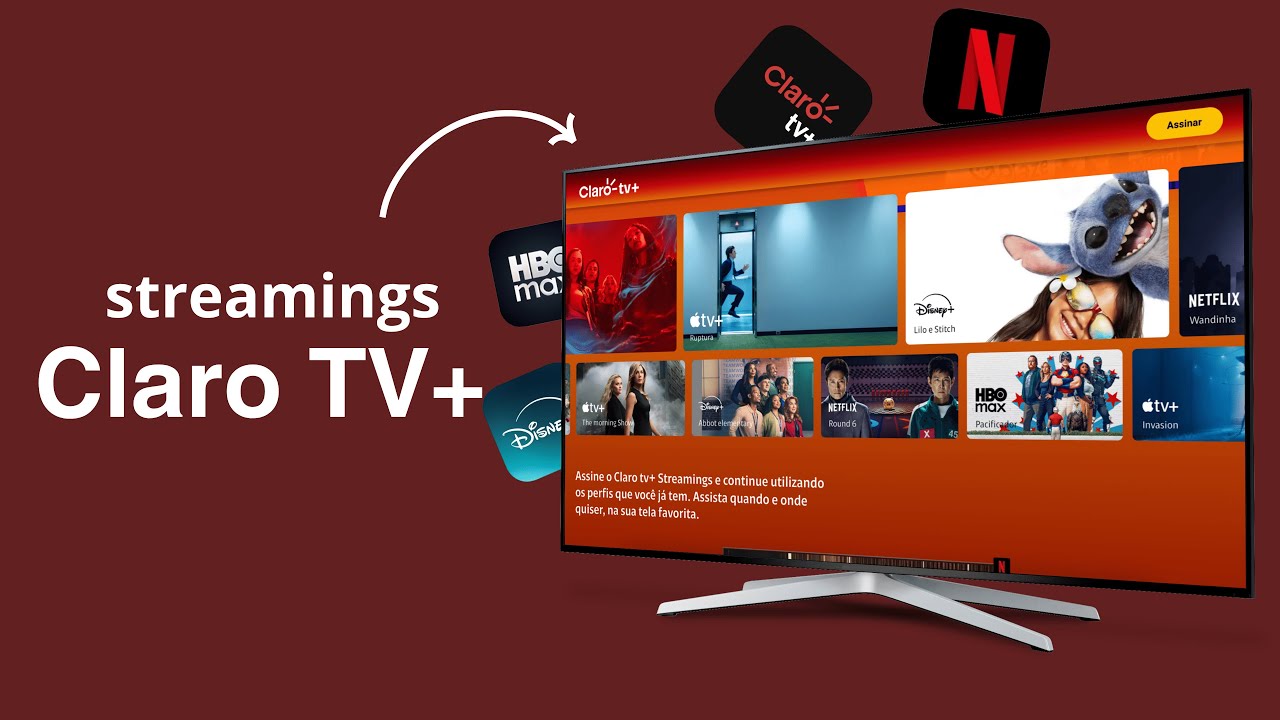 Claro TV+ Streamings Vale a Pena? Como Funciona? Netflix, Prime Video, HBO Max e Disney+ BARATOS