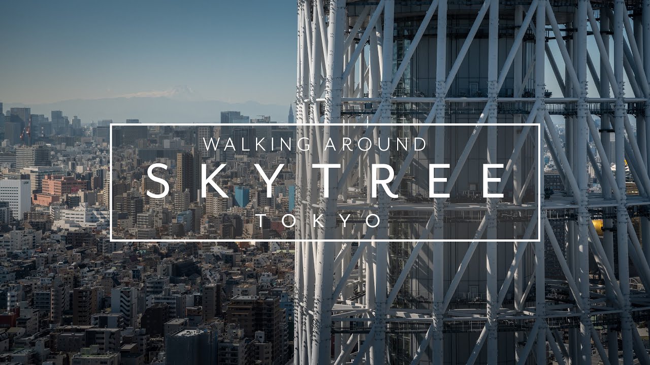 Walking around Tokyo Skytree, the tallest structure in Japan | Japan Walk 4k