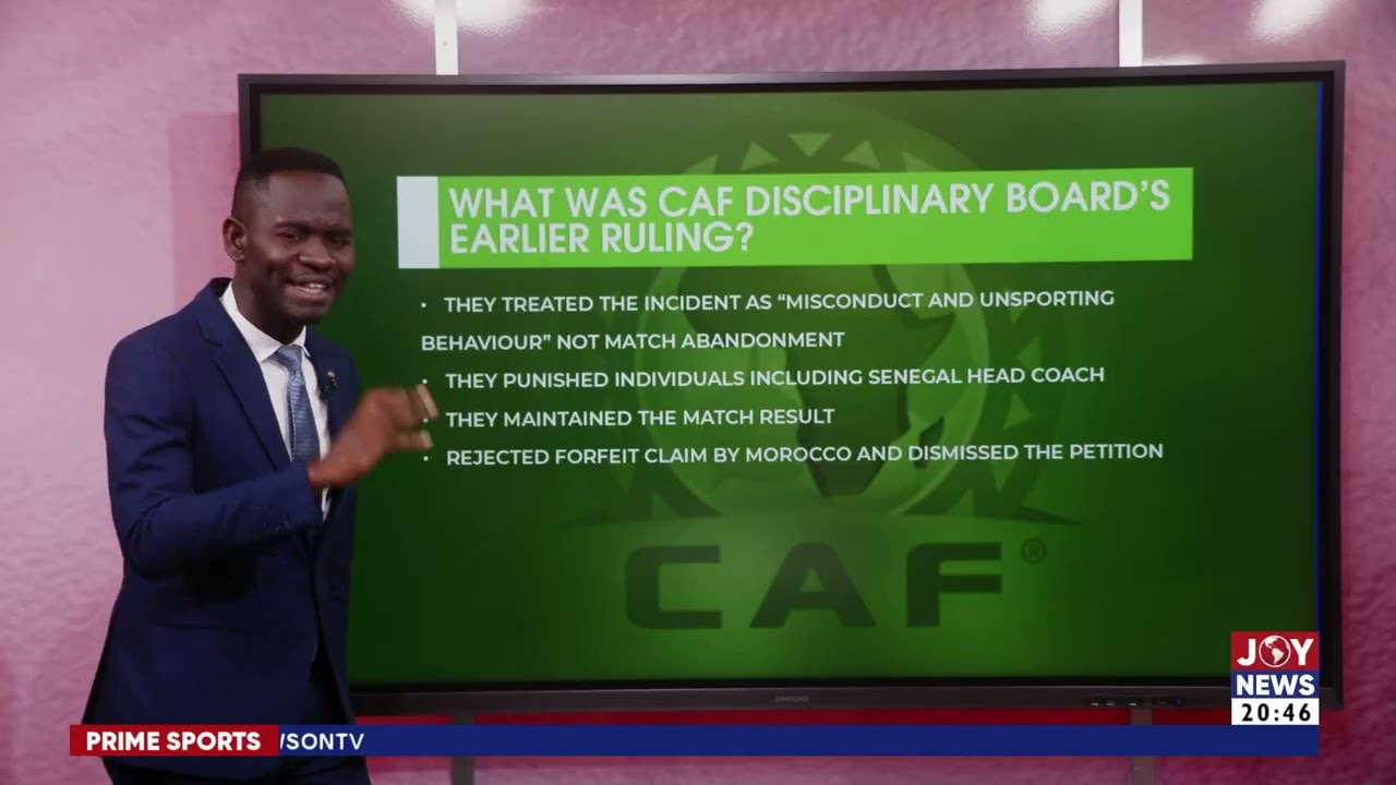 Senegal stripped of AFCON Title: Breakdown of full ruling by the CAF Appeals Board | Sports Prime