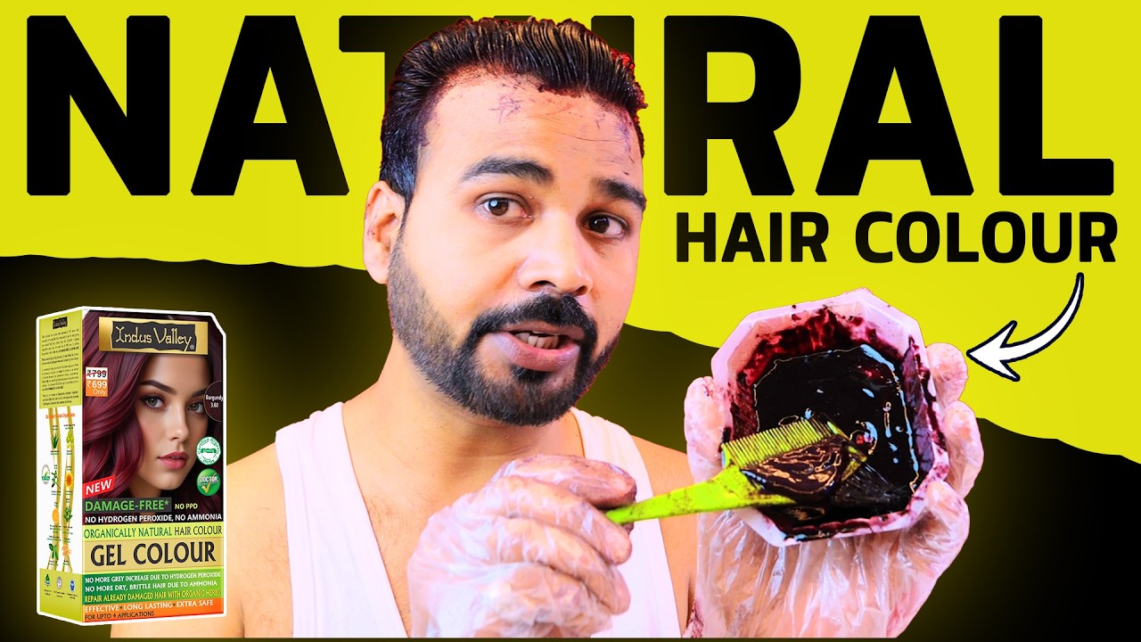 Hair Colour with 0 Chemical 😲 | Indus Valley Natural Hair Colour Review