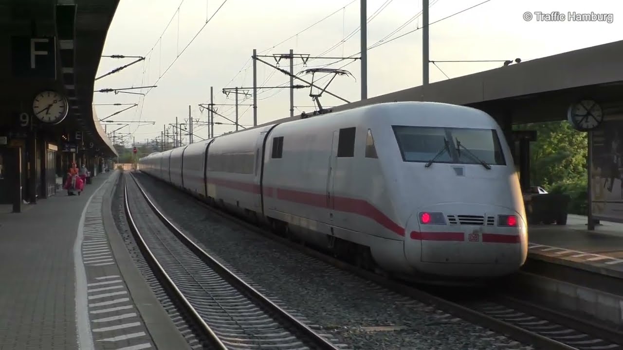 [SOUND] ICE-Bahnhof Göttingen mit vielen ICE 1 und anderem - Traffic Hamburg