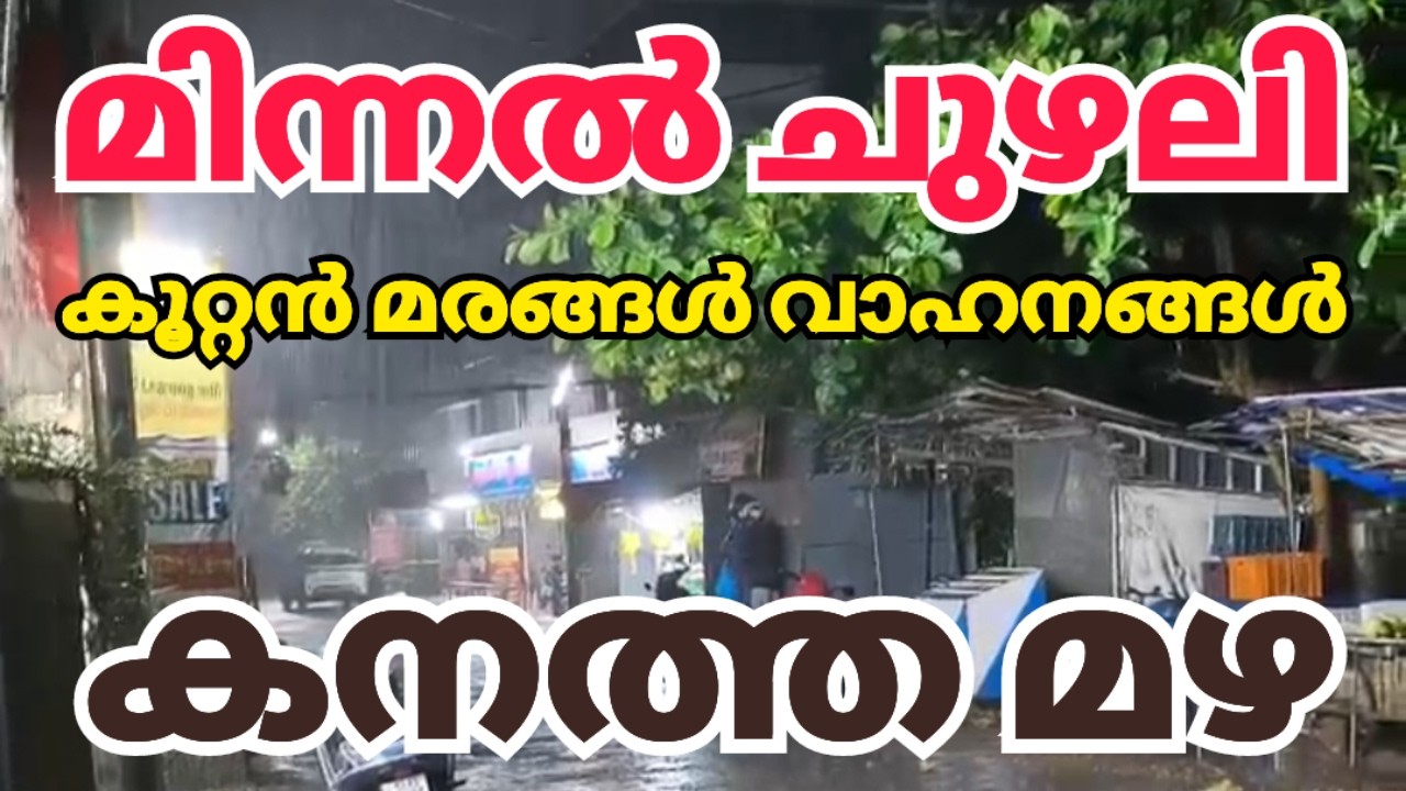 Flash cyclone in Thrissur, huge trees uprooted, 4 vehicles damaged | Kerala news | Kerala rain ne...