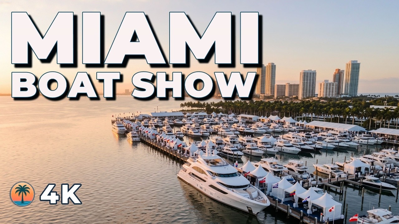 Waking Up in Miami | Sunrise Drone Flight to the Boat Show