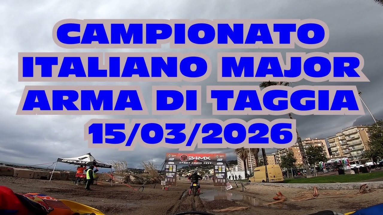 Cross-Test Campionato Italiano Major Arma di Taggia 2026