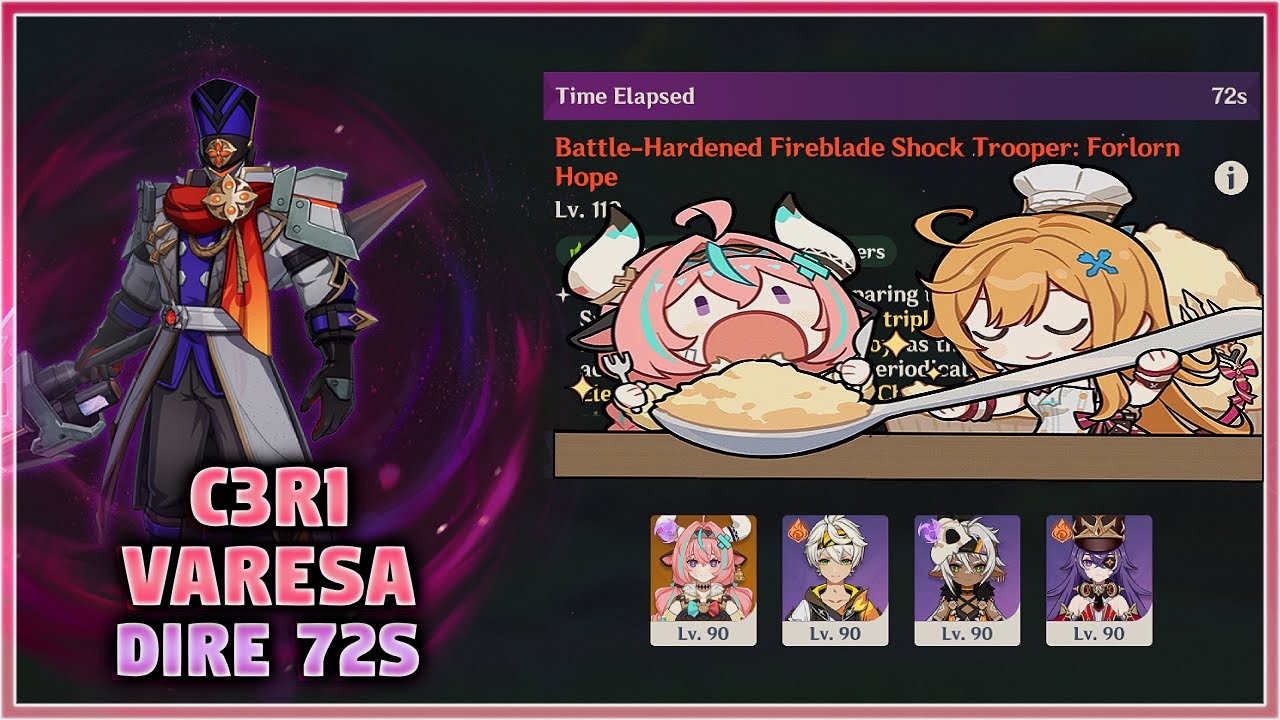 6.3 Stygian Onslaught Dire | C3R1 Varesa with 4* only team | 72s Shocktrooper Clear