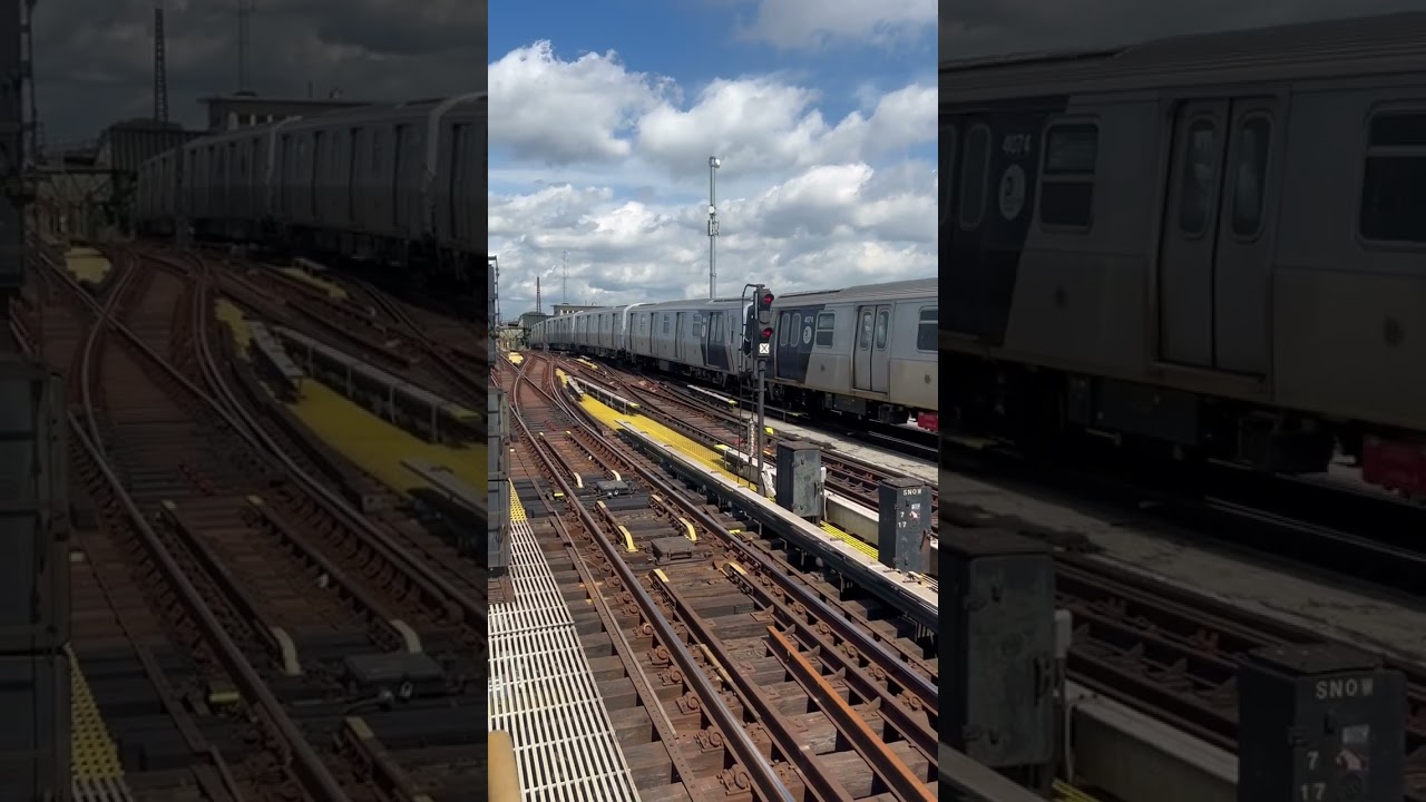 R211 shuttle departs Rockaway Blvd #nyctsubway #subway #nyctransit #newyork #mta #mtasubway #trains