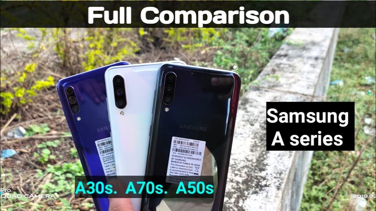 Samsung A70s vs A50s vs A30s - Speed Test /Water Test / Display Test - Full Comparison Hindi