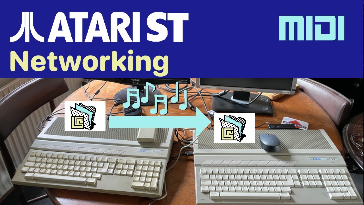 MIDI networking and file transfer on the Atari ST
