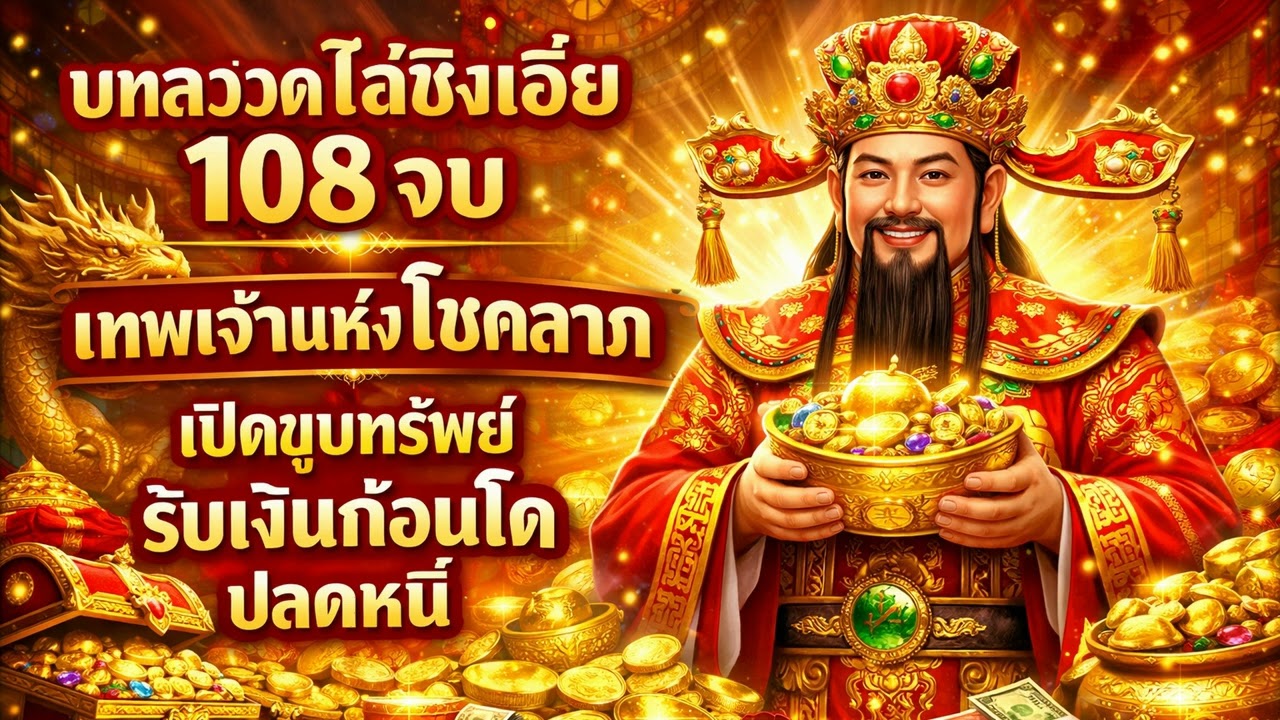 บทสวดไฉ่ซิงเอี๊ย 108 จบ (เทพเจ้าแห่งโชคลาภ) เปิดขุมทรัพย์ รับเงินก้อนโต ปลดหนี้ #สวดมนต์