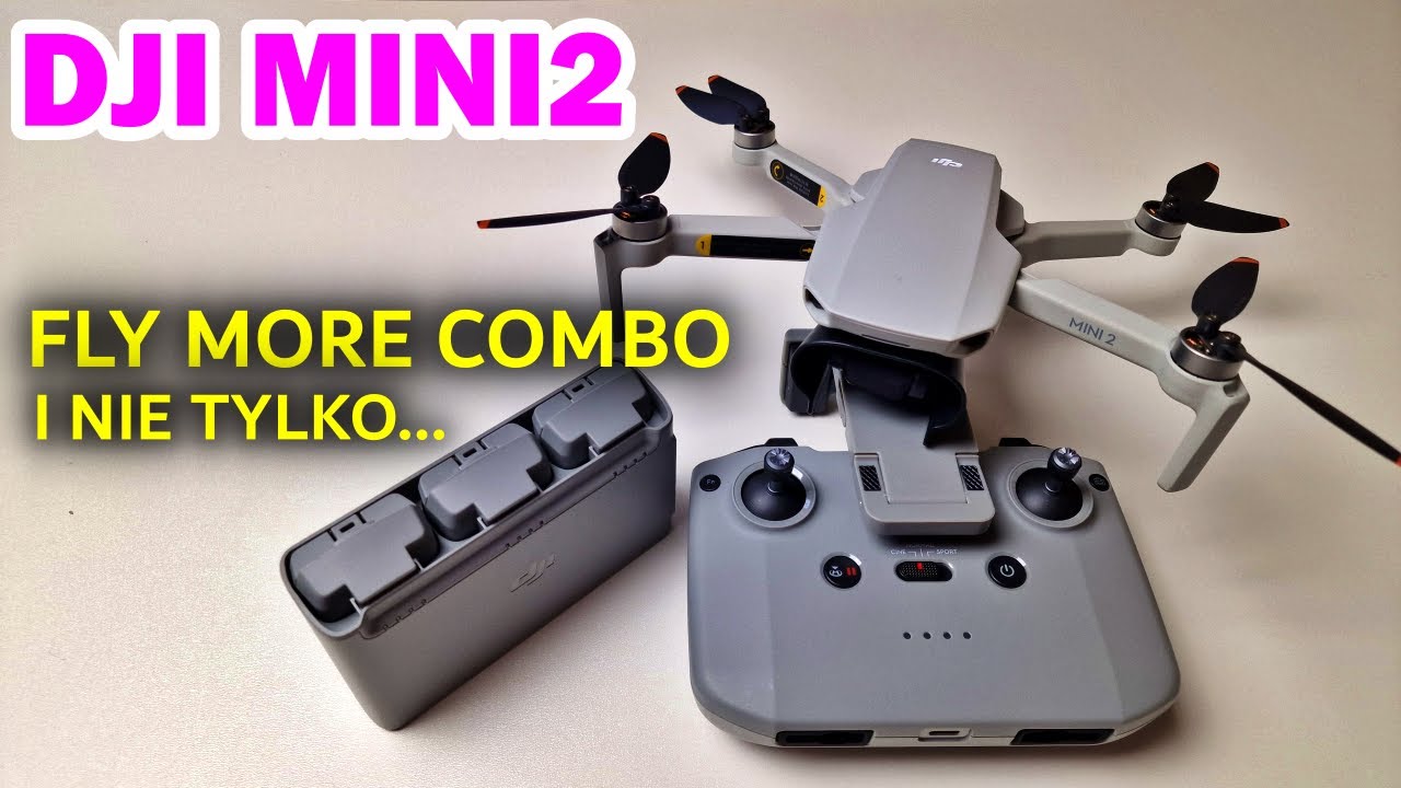 Dron DJI MINI 2 FLY MORE COMBO. Zestaw akcesori&oacute;w .Unboxing.