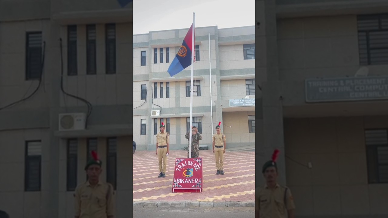 NCC cadets🇮🇳(Taking down Flag)#ncc #trending #shorts #viral #army #flag