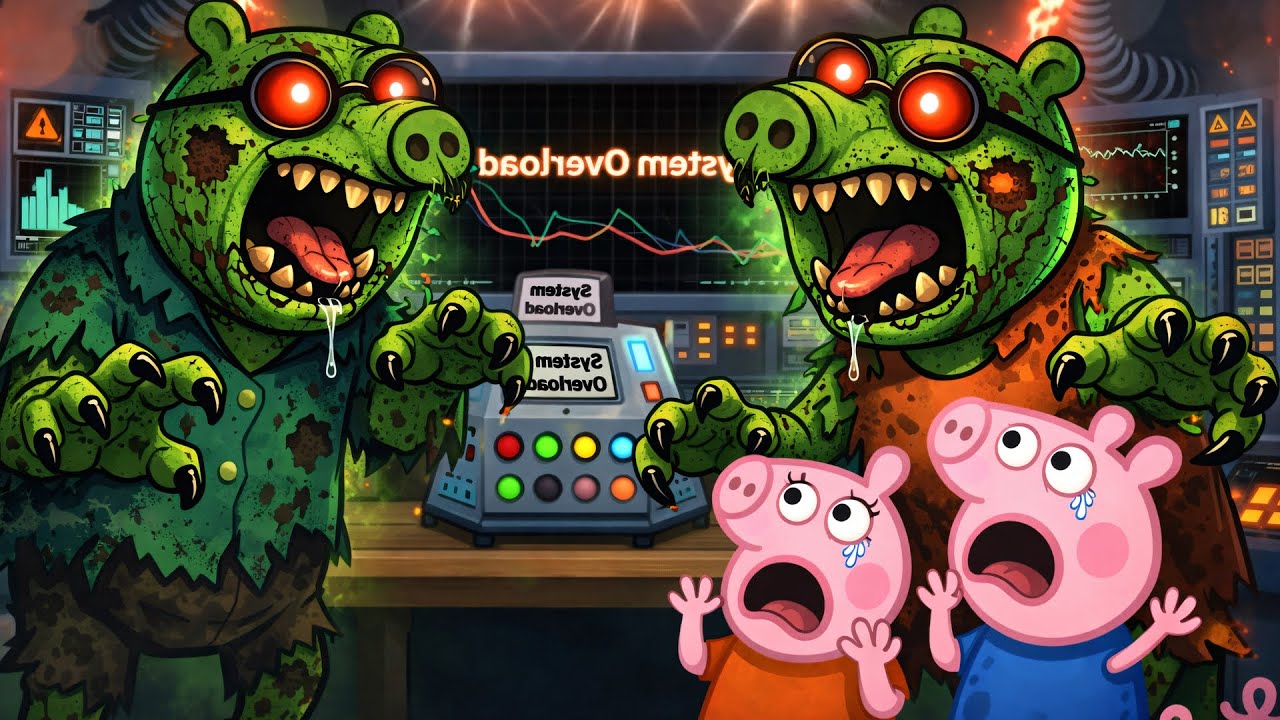 When Peppa Realizes the Zombies Are Already Inside… 😨 | Peppa Pig Animation