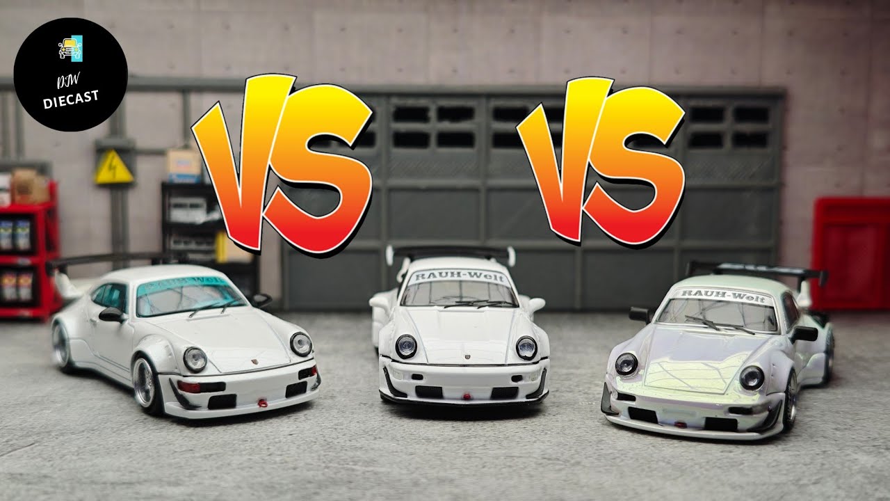 Porsche RWB 964 Widebody Scale 1/64 | BRAND COMPARISON | TPC VS Fast&Speed VS Star Model