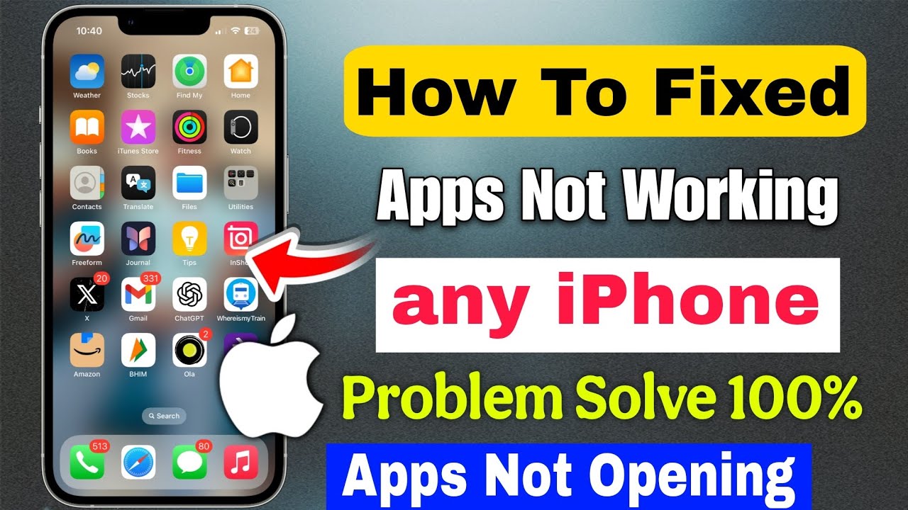iphone apps not working problem 2025 | how to fix apps not opening on iphone | iPhone app open issue