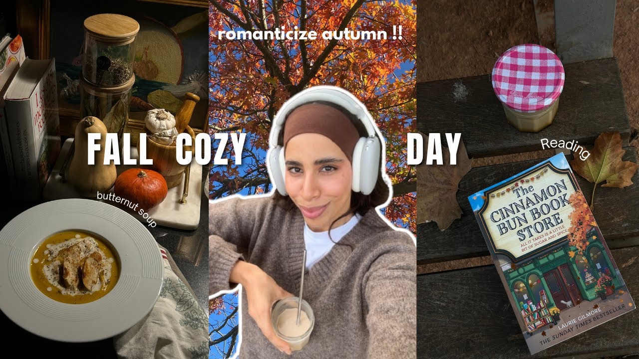 a fall day with me romanticizing autumn 🍁​🍂​ 🍲 عيشي معي أجواء الخريف في حياتي الهادئة