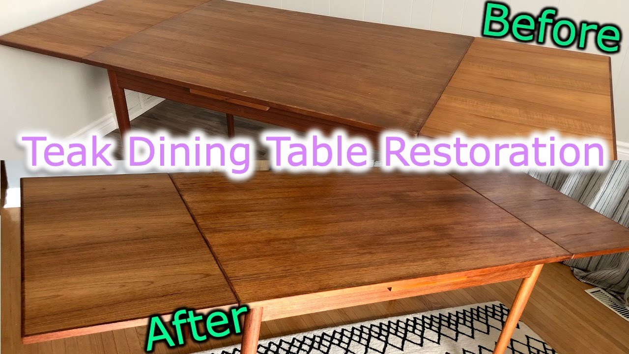 Teak Dining Table Restoration | Furniture Refinishing