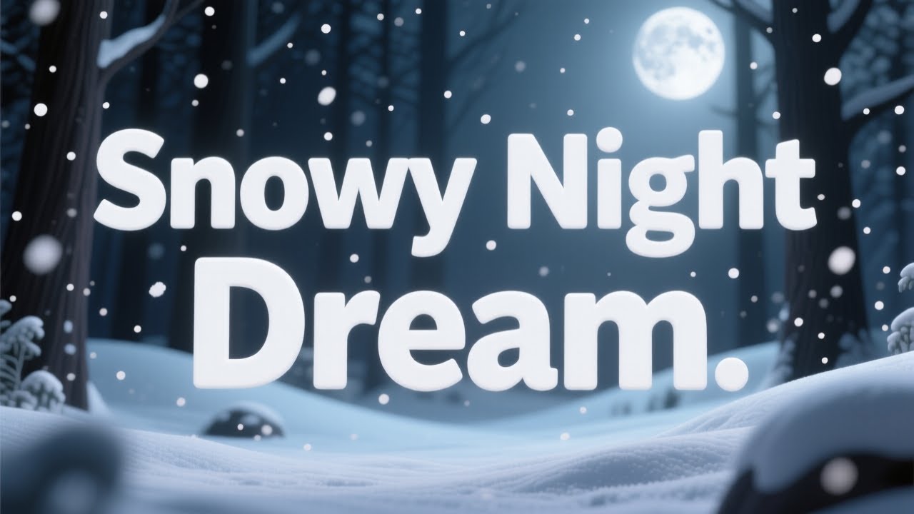 Snowy Night Dream ❄️🌙 | Dreamy Bedtime Lullaby for Kids