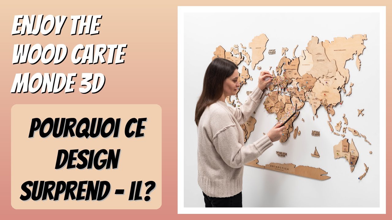 AVIS (2026) : Enjoy The Wood Carte Monde 3D. DÉTAILS
