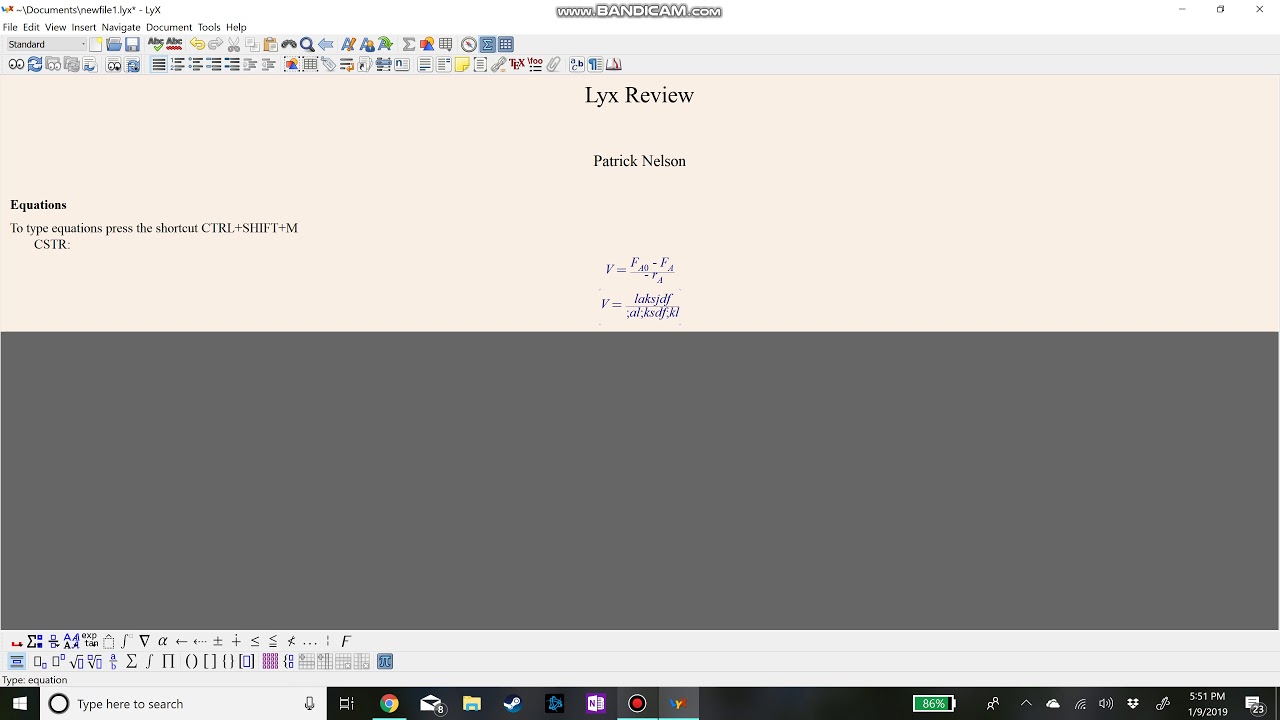 Lyx Tutorial Part 1