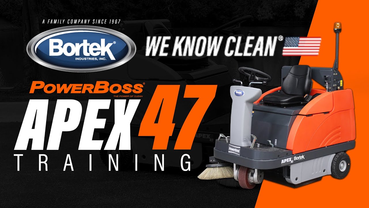 PowerBoss Apex 47 HD Sweeper | Operator Training | Bortek Industries Inc