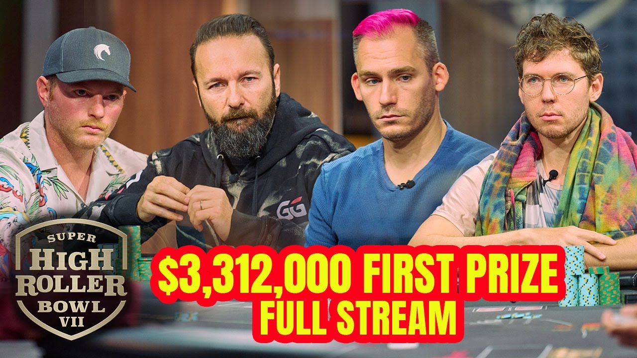 Super High Roller Bowl VII Final Table with Daniel Negreanu & Justin Bonomo [FULL STREAM]