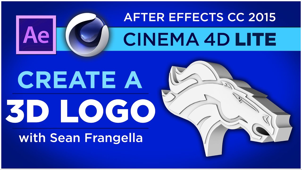 Create a 3D Extruded Logo in Cinema 4D and After Effects CC 2015, C4D Lite Tutorial - Sean Frangella