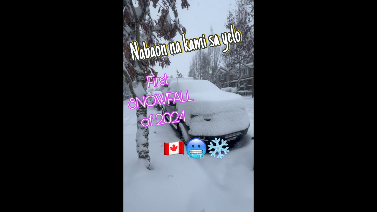 First Snowfall of 2024 in Surrey, BC, CANADA