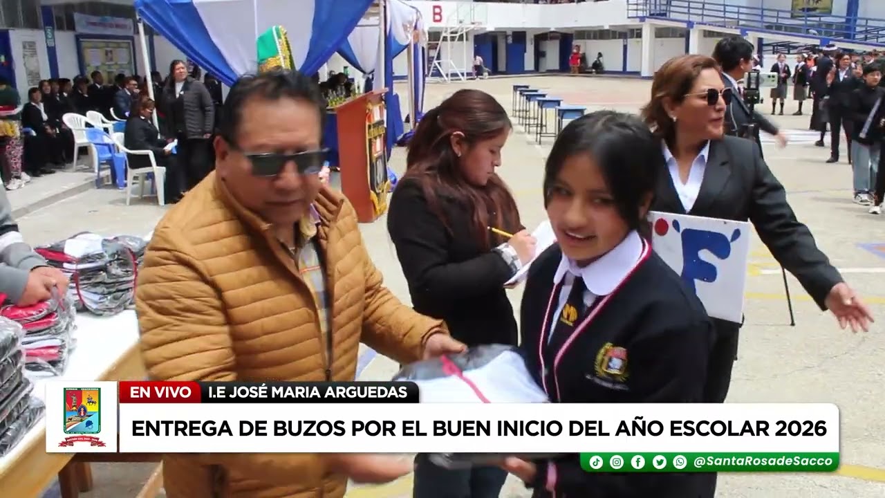 📅 13/03/26 🟢⚪🔵 Buen inicio del año escolar 2026 – I.E. José María Arguedas 🎒🏫