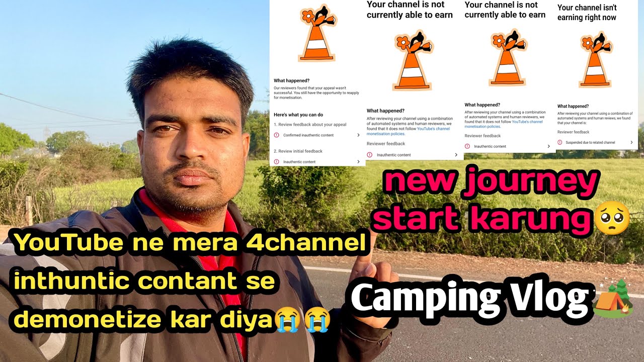 Inthunetic Contant YouTube ne mera 4 channel demonetize kar diye😢😭 #demonetized 