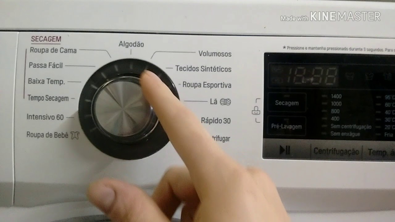 Ligar e Desligar Sinal Sonoro LG Lava e Seca 8.5 kg Modelo:WD9WE6A